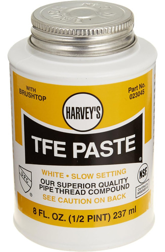 Harvey 023045 - Pasta Tfe Con Teflón (1/2 Pinta)