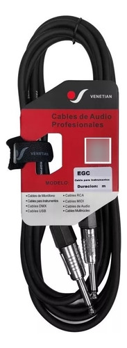 Cable Plug 3 Metros Venetian Egc0203 Apto Instrumento