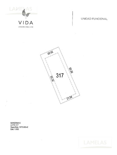 Venta Excelente Lote 317 - Vida Club De Campo - Funes