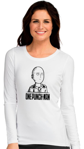 Polera Manga Larga Mujer Anime One Punch Man