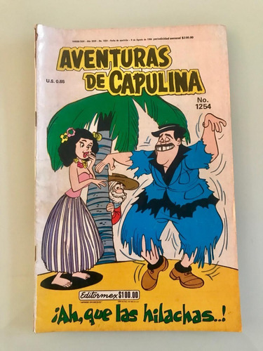 Revista-comic: Aventuras De Capulina No. 1254 (1986)