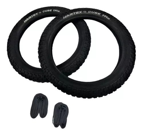 Combo Cubiertas Hartex Bicicleta R16x2.125+cámaras Schrader