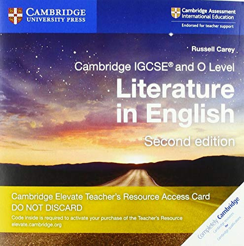 Libro Cambridge Igcse® And O Level Literature In English De