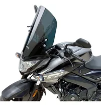 Comprar Parabrisa + Soportes Para Bajaj Pulsar Ns200 46cm Negro Mtc