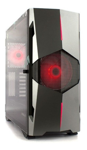 Case Gamer Halion Space-x 500w 1x14 Rgb Vidrio Templado