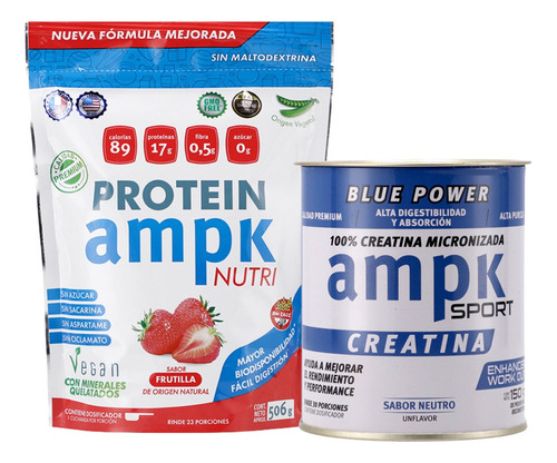 Combo Ampk Proteina Frutilla + Ampk Creatina