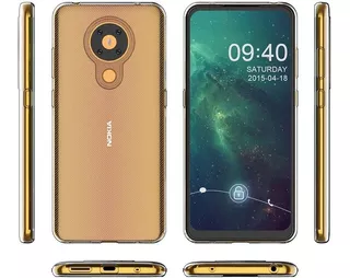 Funda Protector Case Acrigel Uso Rudo Transparente Nokia 5.3