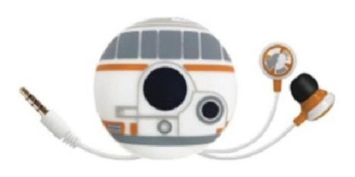 Audífonos Tribe Edición Star Wars Bb8 Intrauricular Ep /vc Color Blanco