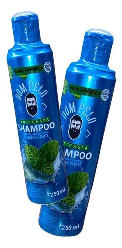 2 Shampoo Anti Caspas 3 Em 1 Barba Cabelo E Bigode Masculino