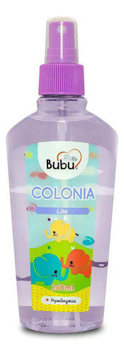 Bubu Colonia Para Bebe Lila Hipoalergenica 240 Ml