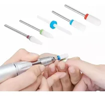 Comprar 5 Punta De Dremel De Cerámica Para Uñas Drill Manicure Broca