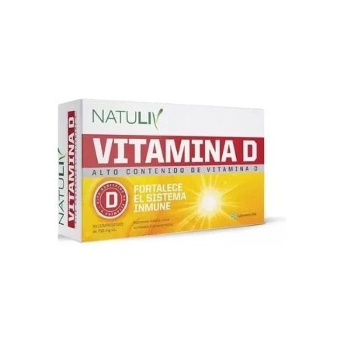 Vitamina D Natuliv 30 Comp Fortalece El Sistema Inmune