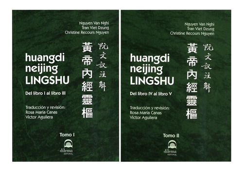 Libro Huangdi Neijing Lingshu Tomo 1 Y 2 Obra Completa 