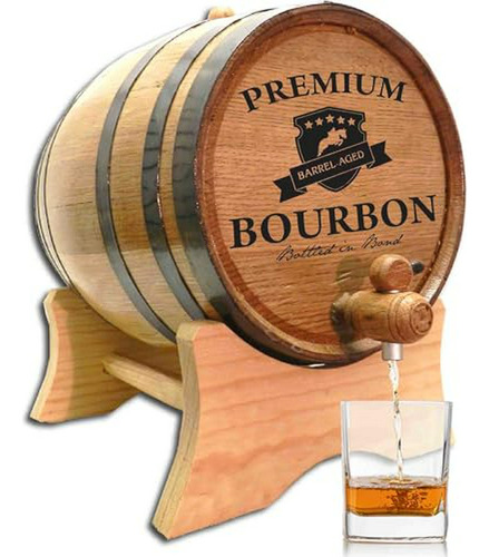 Dispensador De Barril De Envejecimiento Bourbon De 1 Litro C