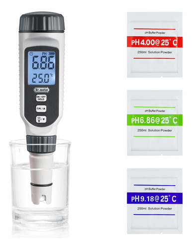 Dr.meter Medidor Digital De Ph De Agua, Pluma De Prueba De .