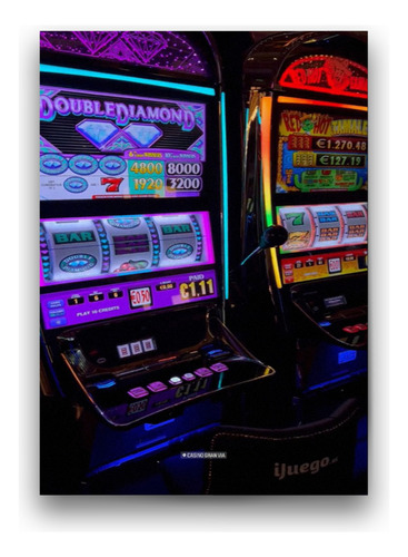 Póster Papel Fotográfico Maquina Tragamonedas Casino 80x120