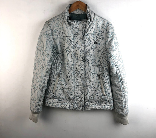 Chamarra Element Talla M Snowboarding Premium Dama Retro Blanco M Grafica (Usado)