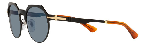 Persol Po2488s Gafas De Sol Hexagonales, Negro Demi Azul, 51