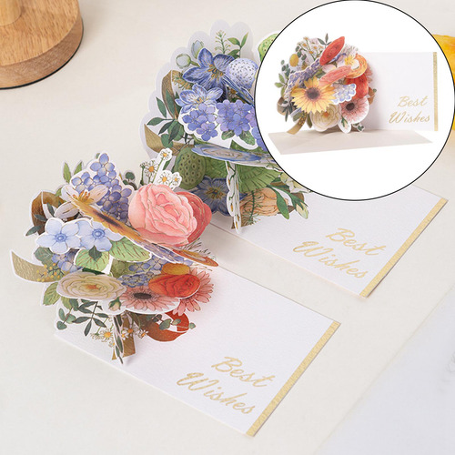 Tarjeta De Felicitación De Flores Tarjeta Del Día De La