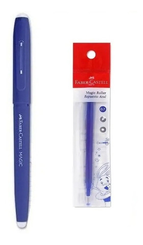 Lapicera Faber Castell  Roller Gel Magic Borrable + Repuesto