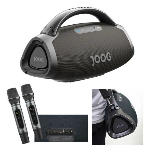 Caixa De Som Joog One Hi-fi 2 Microfone S/fio 200w Potente