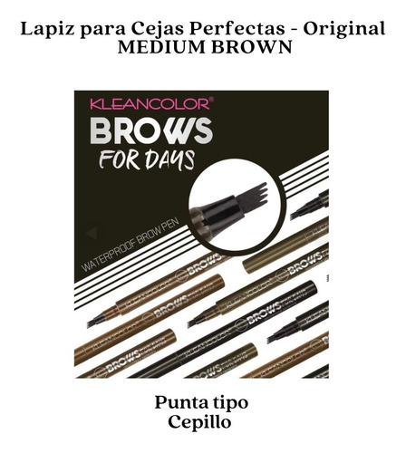 Imagen 4 de 4 de Lapiz Delineador Cejas Café Pelo A Pelo Cejas Perfectas