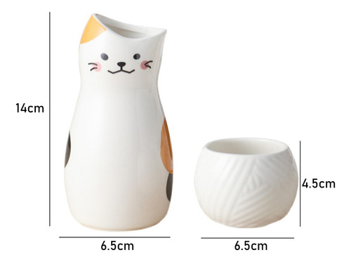 A Juego De Vasos De Cerámica For Botella De Sake, Vasos De