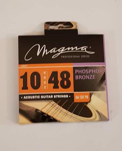 Encordado Guitarra Acústica Magma Phosphoro Bronze 010 048