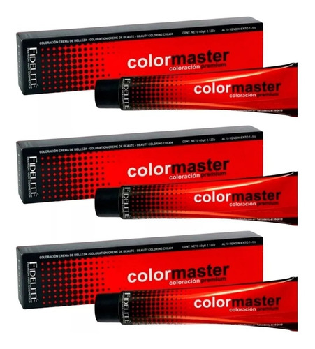 Tintura Fidelite 60 Gr Color Master Profesional X 12 Unid