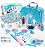 Comprar 32 Piezas Juego De Maquillaje de Niñas Auxtoo MHLS-01 Maquillaje Lavable para Niñas 3 Años