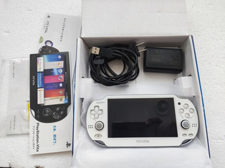 Psvita Sony Playstation Vita Oled Blanca Pch-1000 +caja +mem