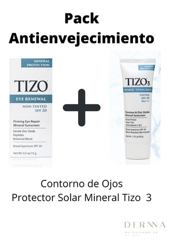 Imagen 1 de 8 de Tizo 3 Protector Solar + Contorno De Ojos