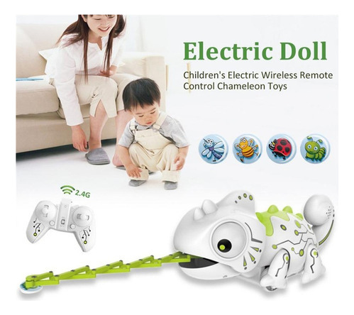 .. Mascota Camaleón Animal Robot Con Control Remoto Rc