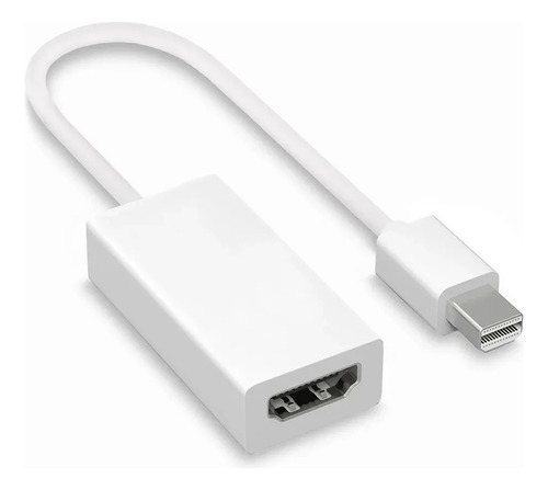 Convertidor Mini Displayport A Hdmi Compatible Mac Macbook Color Blanco