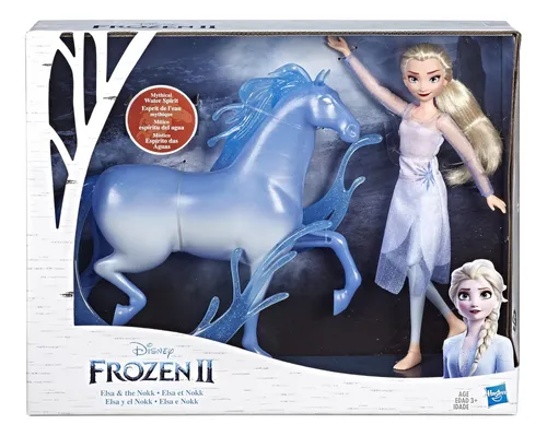 Muñeca Disney Frozen 2 Elsa Y Figura Nokk, Juguete Para Niño