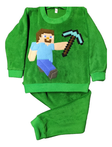 Pijama Polar Steve Minecraft