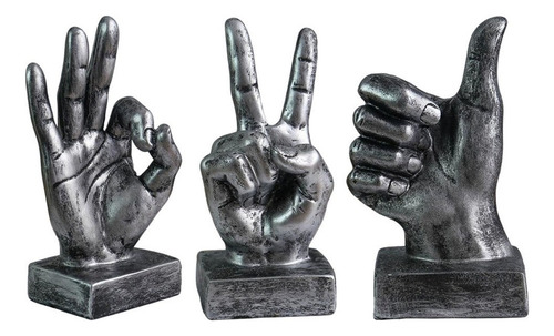 . Escultura De Escritorio De Mano De Gesto De Mano De 3