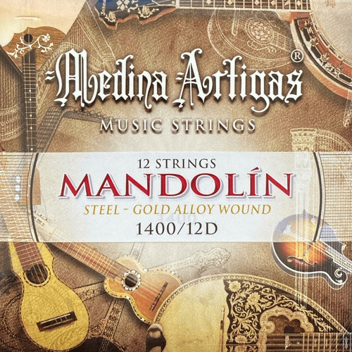 12 Cuerdas - Encordado Mandolina Medina Artigas