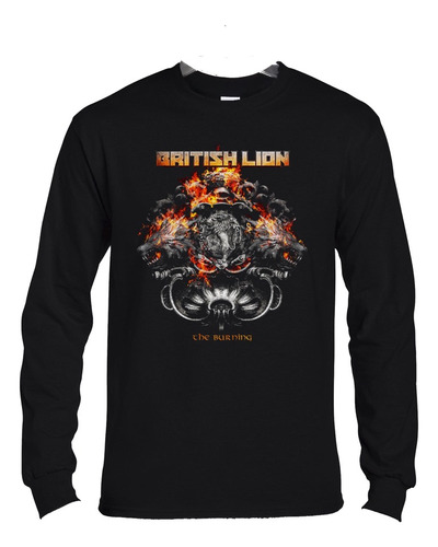 Polera Ml British Lion The Burning Rock Abominatron