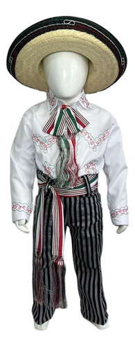Caporal Mexicano Pantalón/camisa Y Sombrero Niño T1-4 