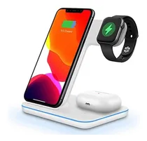 Comprar Cargador Inalámbrico 3 En 1, iPhone, Iwatch, AirPods-15w