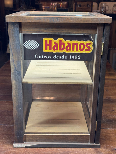 Vitrina Exhibidor De Madera Humidor Cigarros Habanos Marrón (Usado)