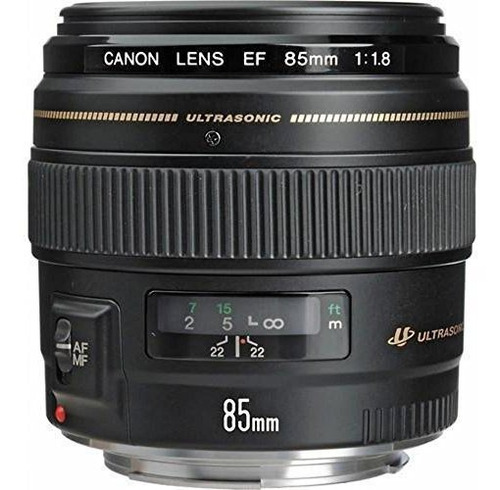 Canon 2519a012aa Ef 85 Mm F - 1.8 Usm Teleobjetivo Le, Negro