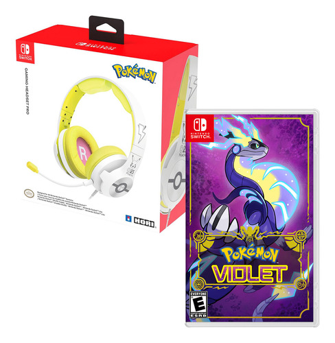 Audifono Gamer Pro Pokémon Pikachu 025 Pop + Pokemon Violet