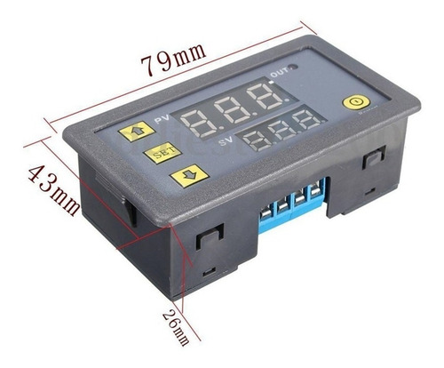 Imagen 5 de 7 de Temporizador De Ciclo Ac110-220v 0-999s 0-999m 0-9