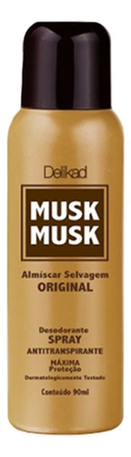 Desodorante Antitransp. Spray Delikad Musk Almiscar 90ml