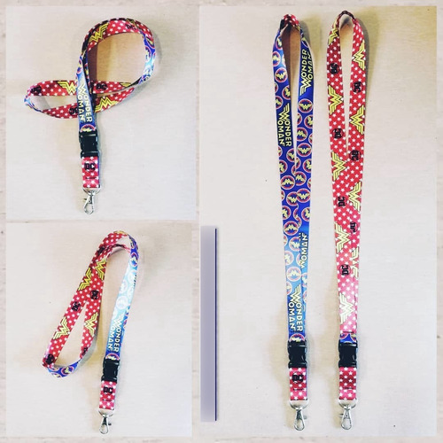 Lanyard Portacarnet Portallaves Wonder Woman Mujer Maravilla