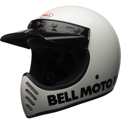 Casco Bell Moto-3 Classic Blanco Talle M - Cafe Race