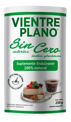 Vientre Plano Sin Cero Frasco X 250 G. Directo De Fábrica.