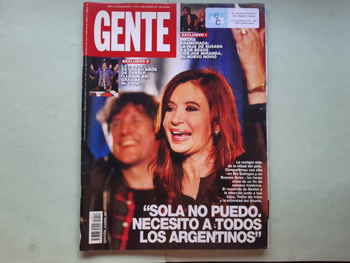 Revista Gente / Cristina Elecciones 2011 / Charly García